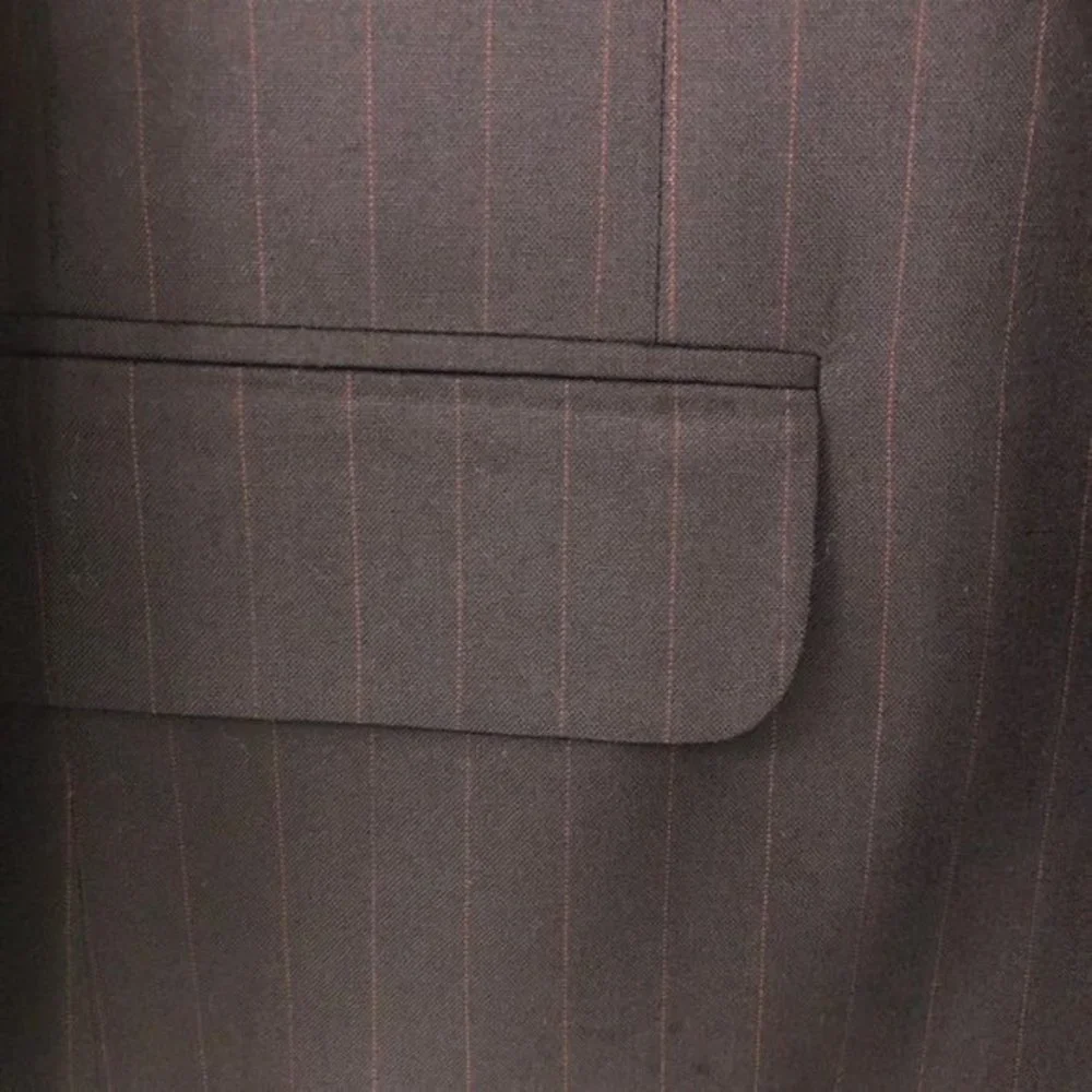 H Freeman & Sons Men's Sport Coat 38R Navy Blue Striped Blazer Sports Suit Jack‎